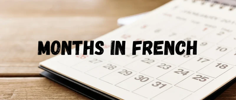 Months in French