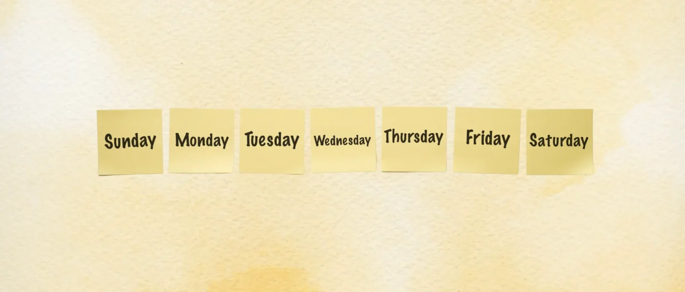 Days of the week featured image