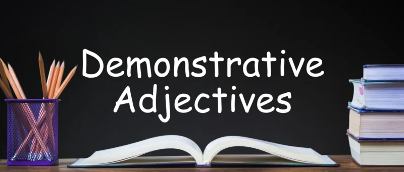 French Demonstrative adjectives